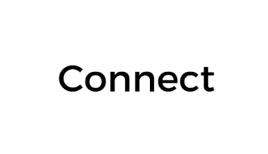 The word 'Connect' written in black text on a white background.